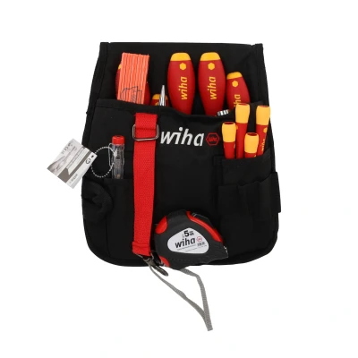 Afbeelding van Wiha Gereedschapset elektricien assorti 18 dlg. incl. heuptas 44574