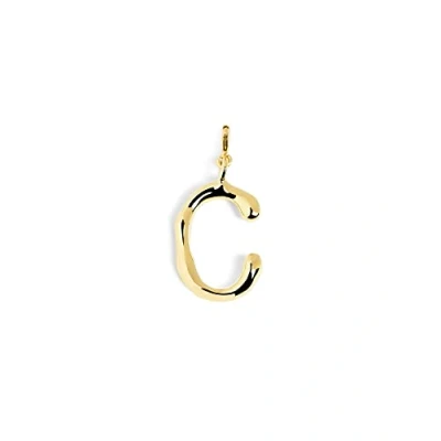 Afbeelding van Singularu Letter XL Hanger, Dames, Maat: One Size, Letra c oro