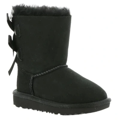 Afbeelding van UGG DS&#039; Bailey Bow II, klassieke uniseks laarzen voor kinderen en jongens, Zwart, 36 EU