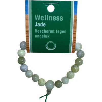 Afbeelding van Ruben Robijn Powerbead op kaart jade (1 st)