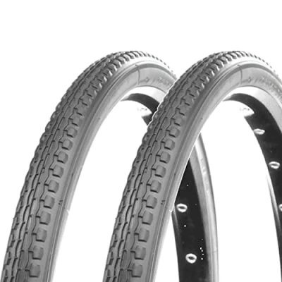 Afbeelding van 2 banden 24 x 1 3/8 (37 540) voor rolstoel, kinderwagen, grijs