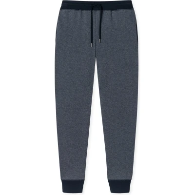 Afbeelding van Schiesser pyjamabroek donkerblauw met print katoen 50