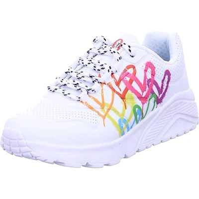 Afbeelding van Skechers UNO LITE Sneakers laag white/multicoloured voor kinderen, Maat: 33, White/multi coloured Pu