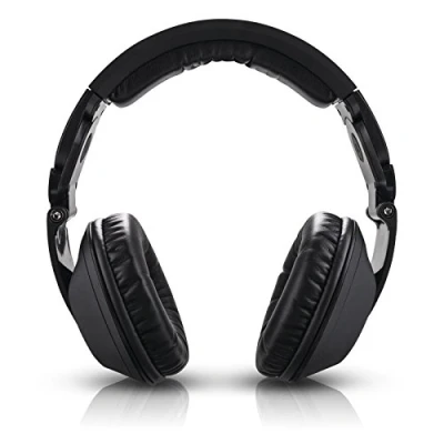 Afbeelding van Reloop RHP 20 Knight Professionele DJ hoofdtelefoon in gesloten roterend en opvouwbaar ontwerp, Comfortabele traagschuimvulling met het fijnste proteïneleeroppervlak, Zwarte rubberlakafwerking