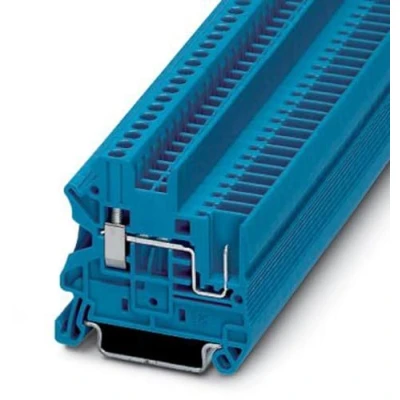 Afbeelding van Phoenix Contact UT 2,5/1P BU 3045020 Doorgangsklem Aantal polen: 2 0.14 mm² 4 Blauw 50 stuk(s)