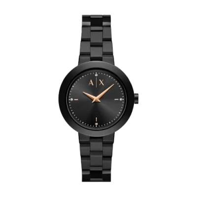 Afbeelding van Armani Exchange dames Horloge AX5173 in de kleur Zwart