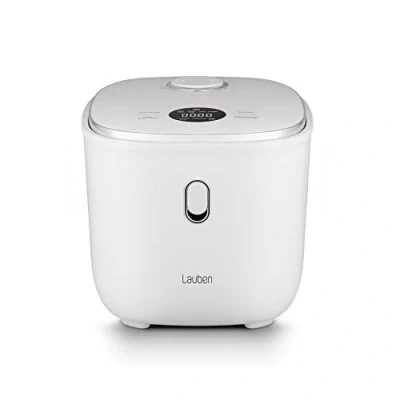 Afbeelding van Lauben Rice Cooker 3L Rijstkoker Stoomkoker met lage suikerfunctie 605W Wit