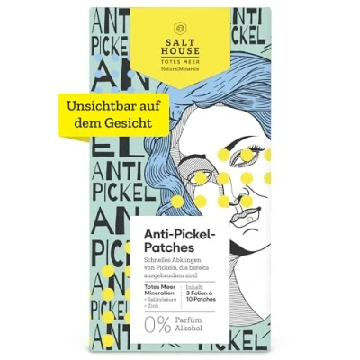 Afbeelding van Salthouse Natural Minerals Anti puistjes patches, droogt uit en vermindert roodheid, met salicylzuur, 30 patches