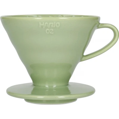 Afbeelding van HARIO V60 Dripper 02 Size Keramiek Smokey Groen
