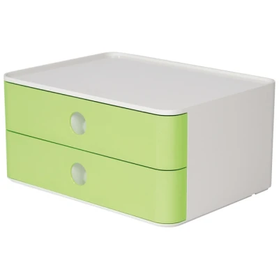 Afbeelding van Han ladenblok Allison, smart box met 2 laden, wit/groen