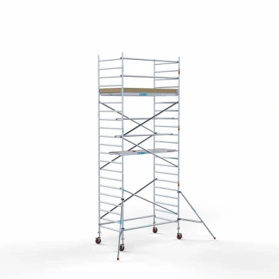 Afbeelding van Euroscaffold Rolsteiger Budget Schoren L250xB135 7.20m werkhoogte Carbon platformen