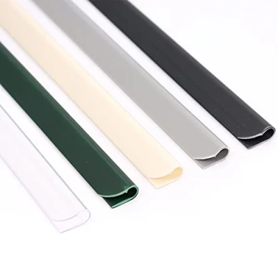 Afbeelding van Panorama24 Bevestigingsclips voor PVC zichtwerende strips, transparant, 25 stuks, klemrails omheining inkijkbeschermingsstroken dubbelstaafmatten inkijkbeschermingsfolie clips