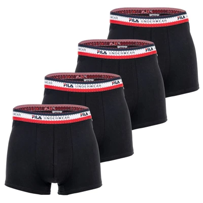 Afbeelding van Fila 4ER PACK Logobund Onderbroeken, Heren, Maat: XXL, Schwarz
