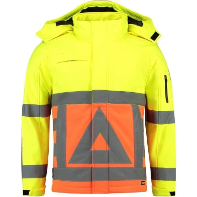 Afbeelding van Tricorp Hi Vis Softshell Jas 403002 Geel Oranje Maat M