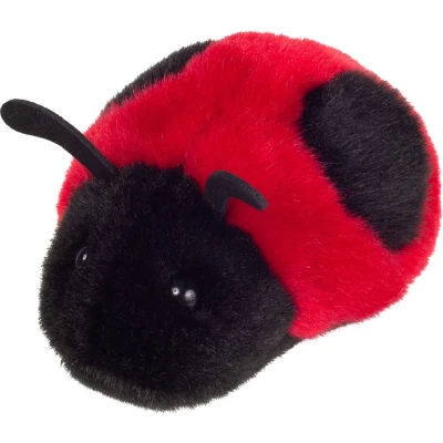 Afbeelding van Hermann Teddy Knuffeldier Lieveheersbeestje premium kwaliteit knuffels rood 11 cm
