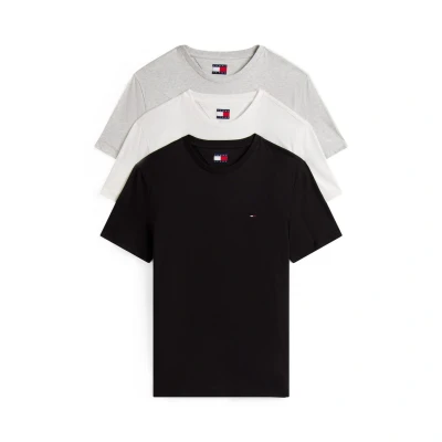 Afbeelding van Tommy Jeans TEE 3 PACK Tshirt basic, Heren, Maat: 62, Black /grey/ecru