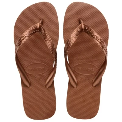 Afbeelding van Havaianas damestop Tiras slipper, roest/metallic koper, 1/2 VK