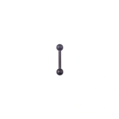 Afbeelding van Plux Fashion Barbell Piercing Zwart 10mm Sieraden Zwarte Piercings Stainless Steel Oor HipHop Cadeau Fancy Luxe Style Duurzame Kwaliteit Halloween Oktoberfeest