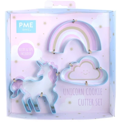 Afbeelding van PME Koekjes Uitsteker Unicorn Set/3