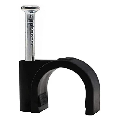 Afbeelding van Kabelclip 7 mm zwart 100 st. Allteq
