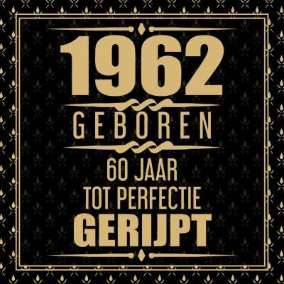 Afbeelding van 1960 Geboren 60 Jaar Tot Perfectie Gerijpt