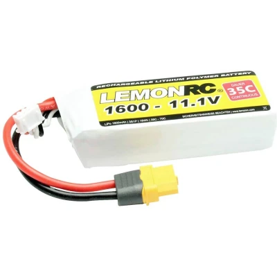 Afbeelding van LemonRC LiPo accupack 11.1 V 1600 mAh Aantal cellen: 3 35 C Softcase XT60