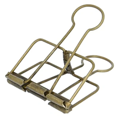 Afbeelding van Extra Grote Binder Clips 6,5 cm, Papieren Klemmen Brons voor Kantoor Schoolbenodigdheden (15 stuks)