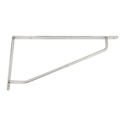 Afbeelding van AMIG Plankdrager/steun/muurbeugel rvs metaal zilver H150 x B290 mm Tot 60 kg boekenplank steunen