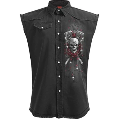 Afbeelding van Spiral Mouwloos werkshirt M DOTD BIKERS Zwart