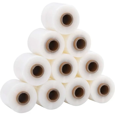 Afbeelding van vidaXL Stretchfolies 10 st Transparant 23 µm cm x 300 m
