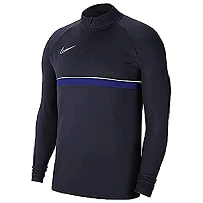 Afbeelding van Nike Performance Academy 21 Drill Unisex Sport Tshirt voor kinderen, Maat: 152 158, Obsidian / white royal blue
