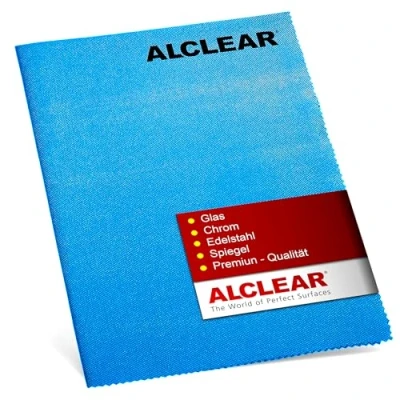 Afbeelding van Alclear 820051UM Glasdoek, ultra microvezeldoek, polijsten van glas, zonder strepen, beter dan katoenen theedoeken, 70 x 50 cm, blauw