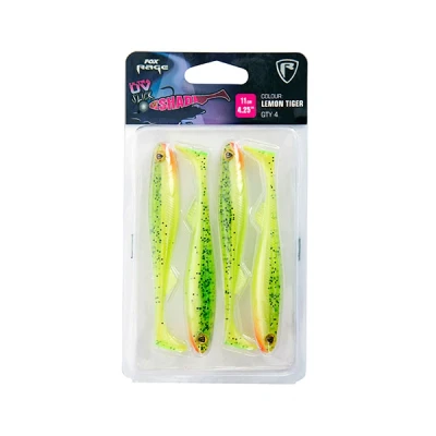 Afbeelding van Fox Rage Slick Shad Lemon Tiger Ultra UV Packs 9cm 5pcs