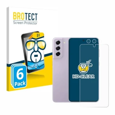 Afbeelding van BROTECT Screenprotector voor Samsung Galaxy S21 FE 5G (Voor+Camera) Folie Beschermfolie transparant (6 Stuks)