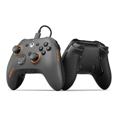 Afbeelding van Scuf Valor Pro Wired Preconfigured Controller Steel Gray (Xbox serie S, Xbox One X, S), Controller, Grijs