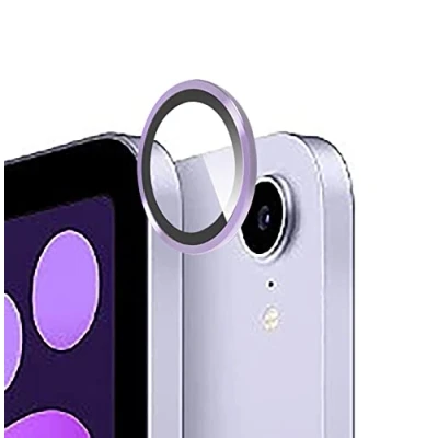 Afbeelding van GIOPUEY [Full Protection Camera Lens Protector Compatibel met iPad Air 4, [Dubbele bescherming] Metaal + Gehard Glas, Zilver