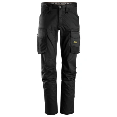 Afbeelding van Snickers 6803 AllroundWork, Werkbroek zonder Kniezakken Zwart/Zwart 108