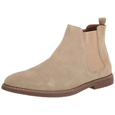 Afbeelding van Steve Madden Highline Chelsea Boot voor heren, Zand Suede, 42 EU