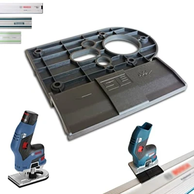 Afbeelding van Professionele geleiderailadapter voor Bosch GKF 12V 8 Makita/Bosch/Festool geleiderail bovenfrees randfrees adapter