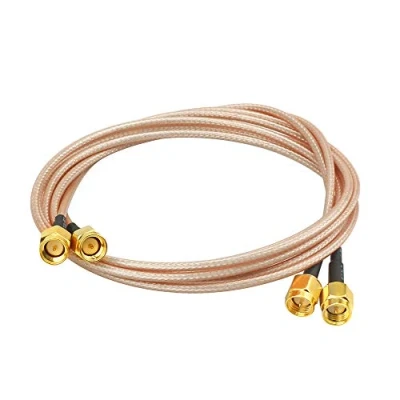 Afbeelding van WayinTop 2 stks RG316 Wire Jumper SMA Mannelijk naar Mannelijke WiFi Antenne Extension RF Coaxiale Coax Kabel Adapter voor Wi Fi Radio&#039;s Externe SR Apparaten FCC (100cm)