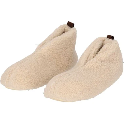 Afbeelding van Apollo Sloffen dames mules Offwhite Teddy Wol maat 37/38 Pantoffels 37