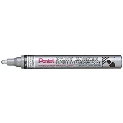 Afbeelding van Pentel, Marker, PaiMarker (Zilver, 2.50 mm, 12 x)