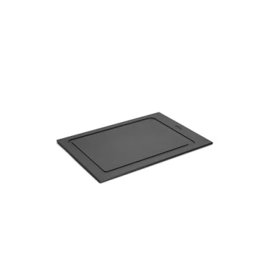 Afbeelding van Woll Cut &amp; Serve Snijplank, 35 x 25 cm, 7 mm hoog, van FSC gecertificeerd papiercomposiet, BPA en VOC vrij, hittebestendig tot 175 C, vaatwasmachinebestendig, matzwart