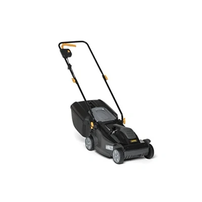 Afbeelding van Alpina Elektrische grasmaaier BL 380 E, maaibreedte 38 cm, motor van 1400 W, tot 500 m², maaihoogte in 3 standen verstelbaar, opvangzak 40 liter