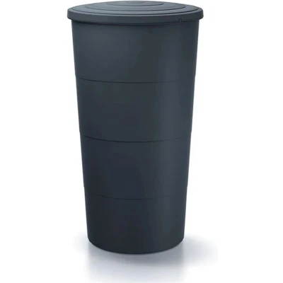 Afbeelding van Regenton Smooth 200 l van kunststof in antraciet, 60 (L) x (B) 106,6 (H) cm