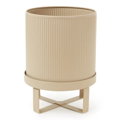 Afbeelding van Ferm LIVING Bau plantenbak van staal voor binnen 24 cm Zand