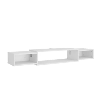 Afbeelding van Vicco TV meubel &quot;Nordic&quot;, Wit, 139.7 x 20.3 cm met open vakken