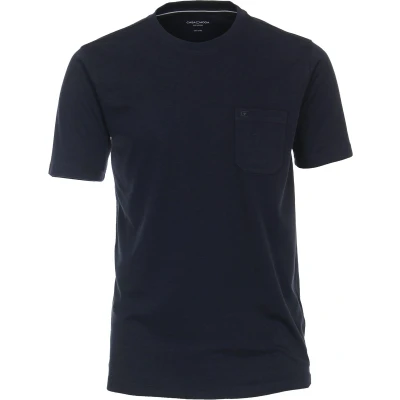 Afbeelding van Casa Moda t shirt effen katoen donkerblauw