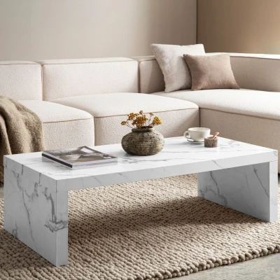 Afbeelding van Sky Style Avento Marmer Wit Salontafel Rechthoek