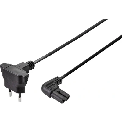 Afbeelding van Sygonix SY 5043506 Stroom Netkabel Zwart 5.00 m